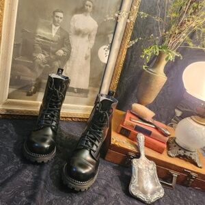 Demonia Black Combat Boots